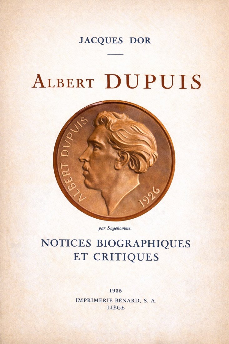 Cover of Albert Dupuis&rsquo;s 1935 biography by Jacques Dor