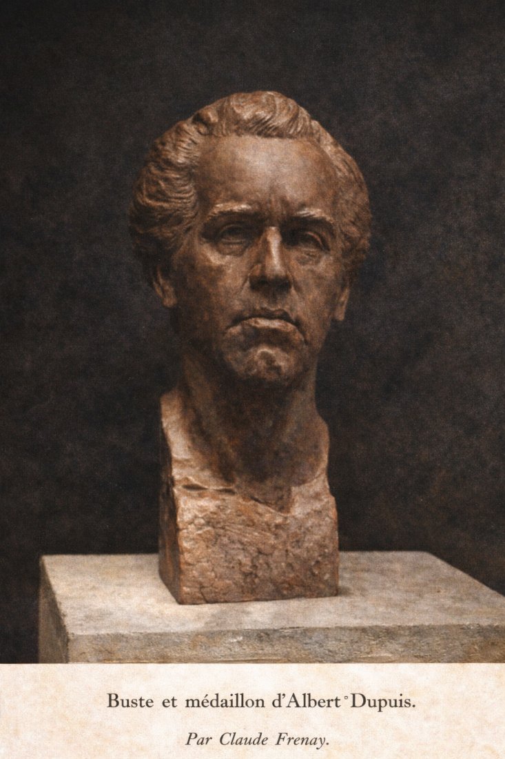 Bust of Albert Dupuis by Claude Frenay