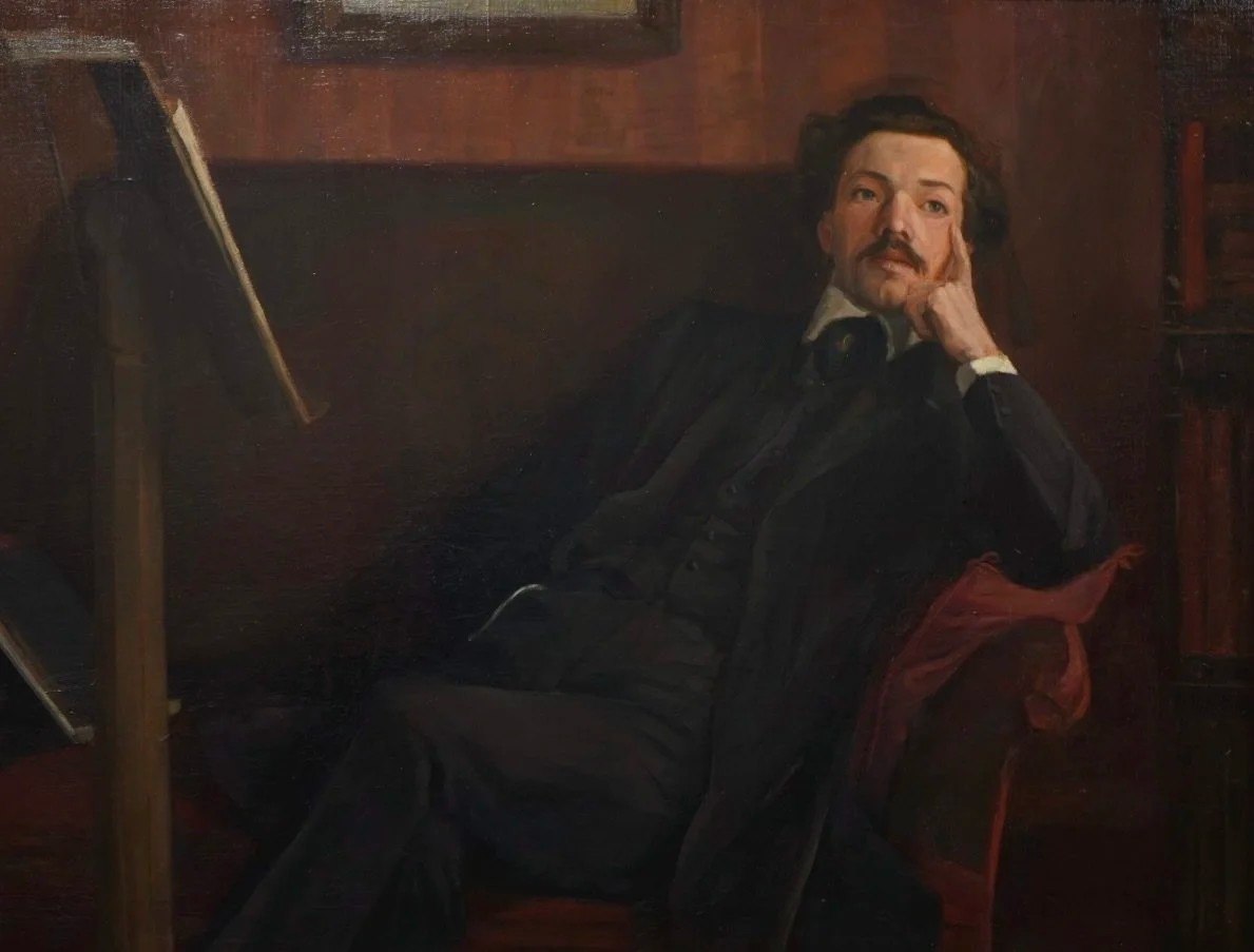 Painting of Albert Dupuis by Philippe Derchain