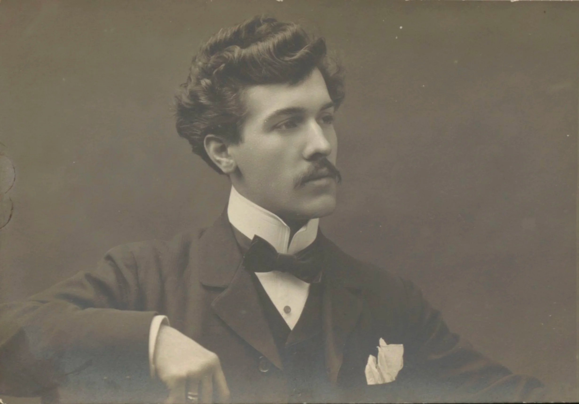 Albert Dupuis, sepia photograph