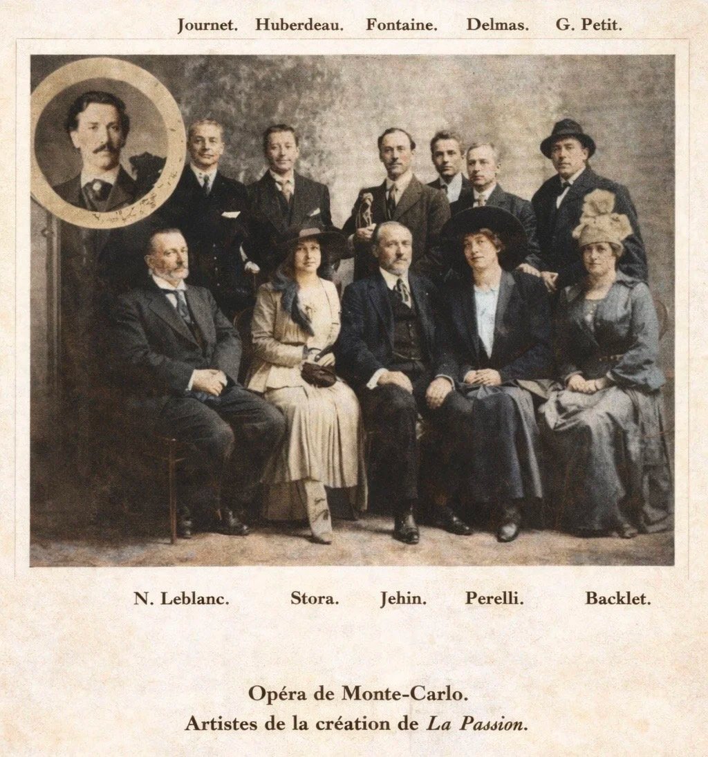 Cast of the 1916 Monte-Carlo premiere of La Passion